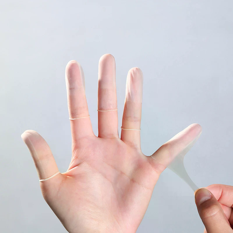Latex Disposable Glove - 50pcs/pack Disposable Latex Finger Cover Rubber