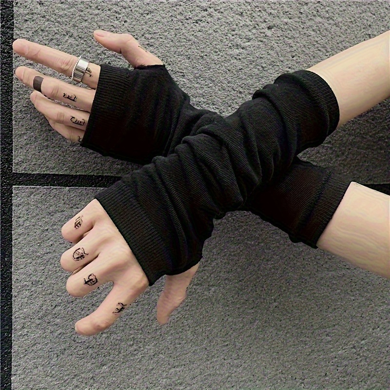Fingerless Glove Knit - Fashion ninja arm cover, knitted fabric