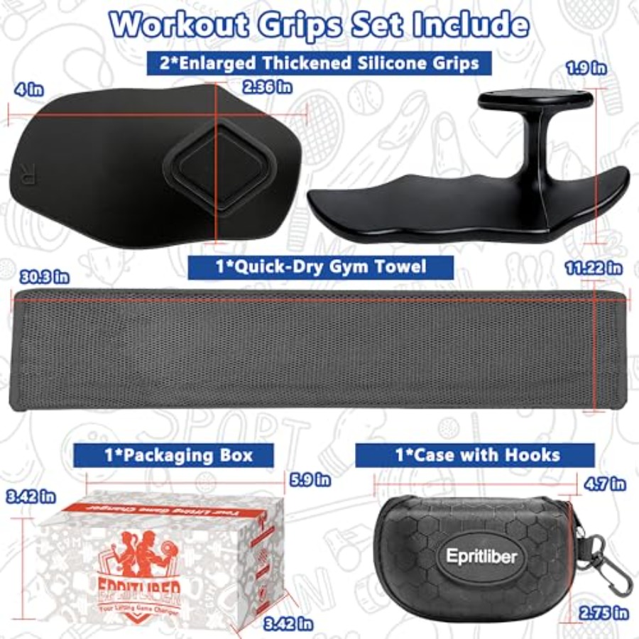 Large Silicone Workout Grips K - مراجعة Workout Glove Gym وسعره