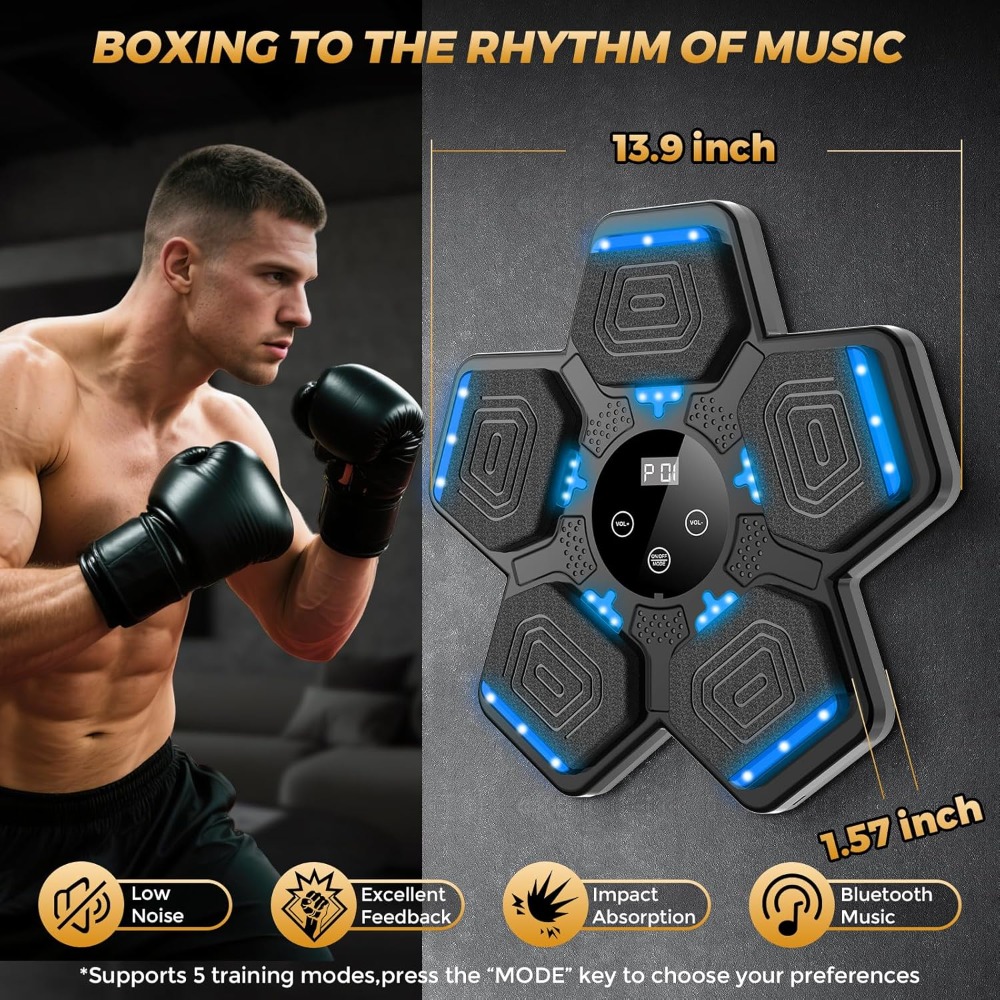 Music Boxing Machine for Adult - مراجعة Workout Glove Gym وسعره