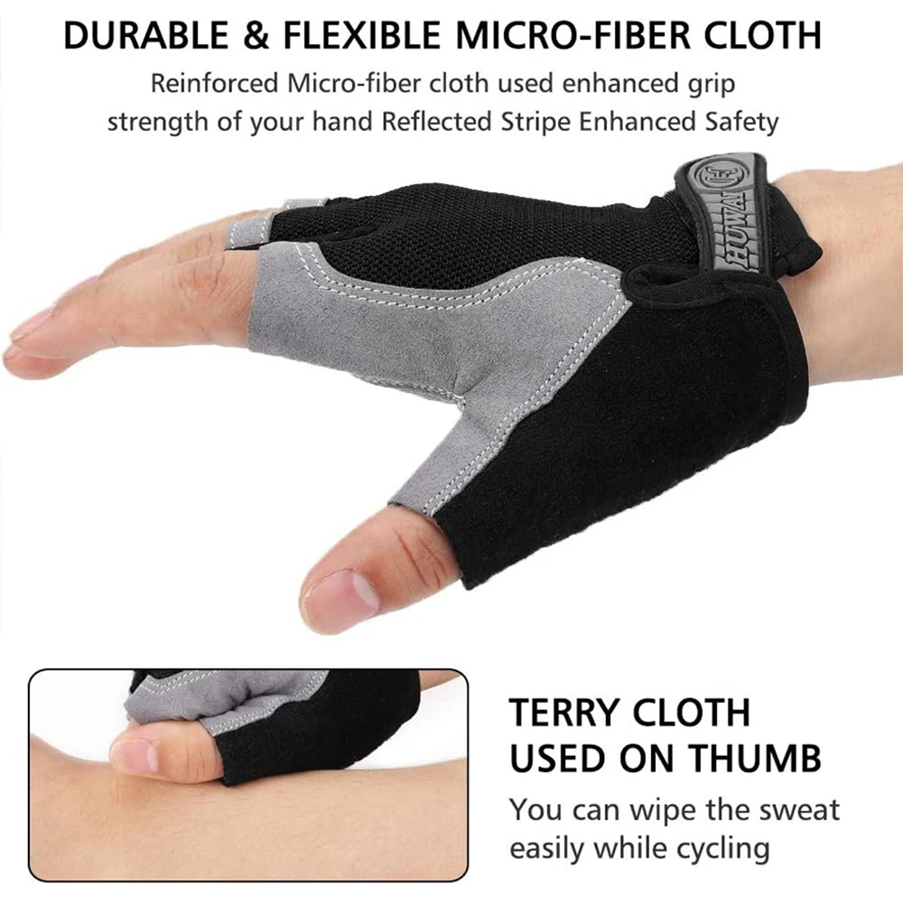 Non-Slip Half-Finger Training  - مراجعة Workout Glove Gym وسعره