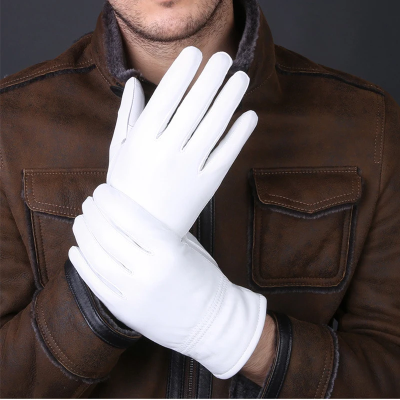 2025 Winter Genuine Leather Wh - مراجعة Leather Driving Glove وسعره