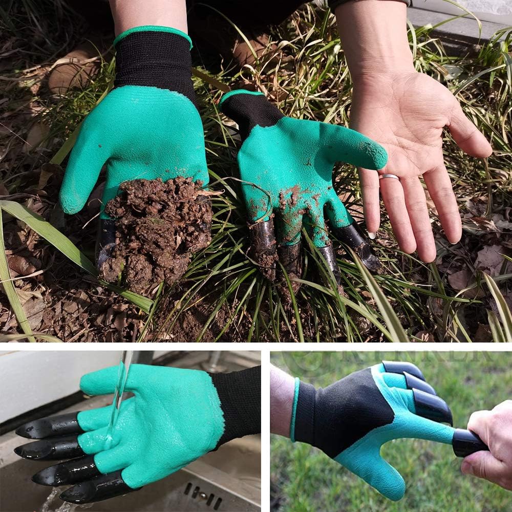 Garden Gloves with Claws for D - مراجعة Gardening Glove Waterproof وسعره