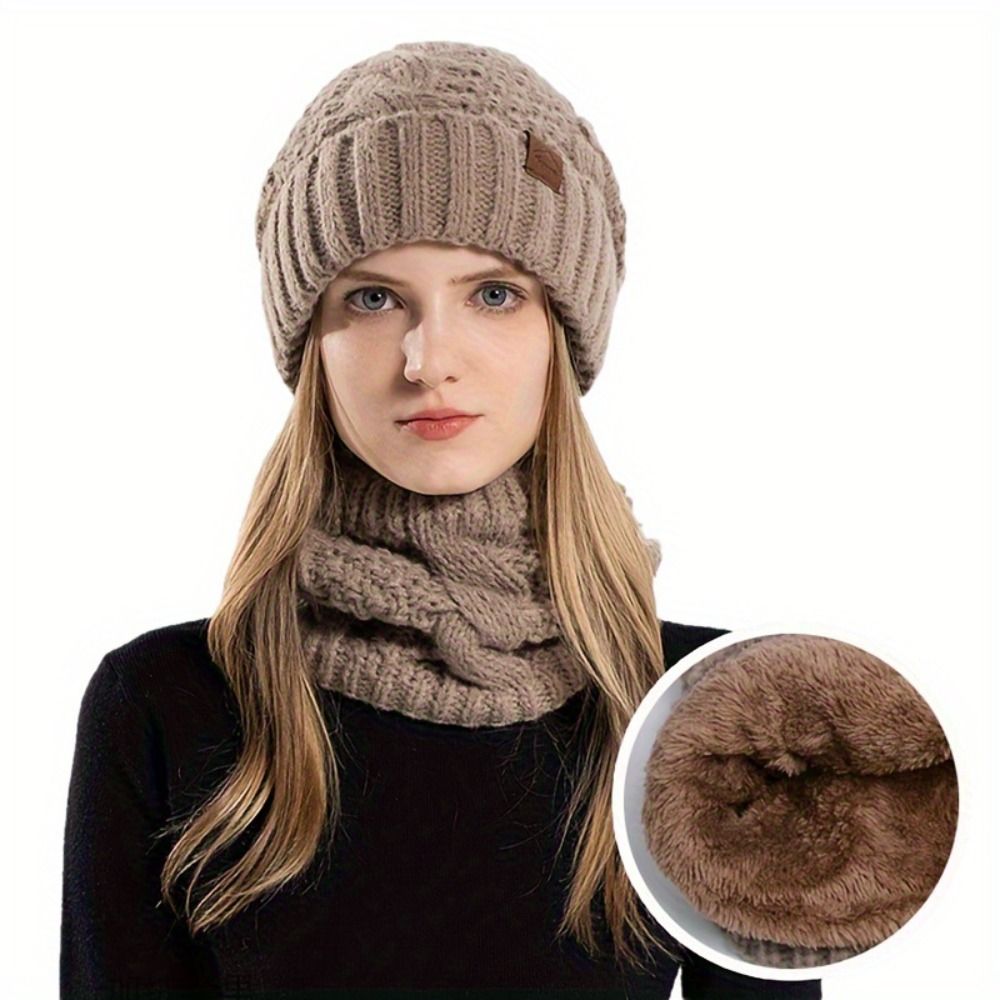 Soft Winter Beanie Hat Scarf S - مراجعة Wool Glove Lined وسعره