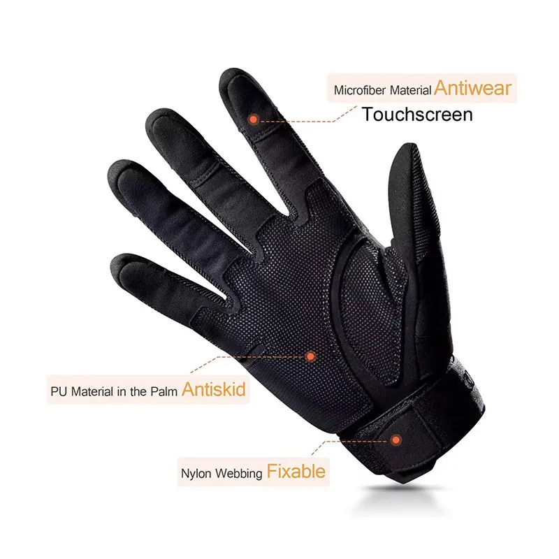 Men's Full Finger Tactical Glo - مراجعة Motorcycle Glove Knuckle وسعره