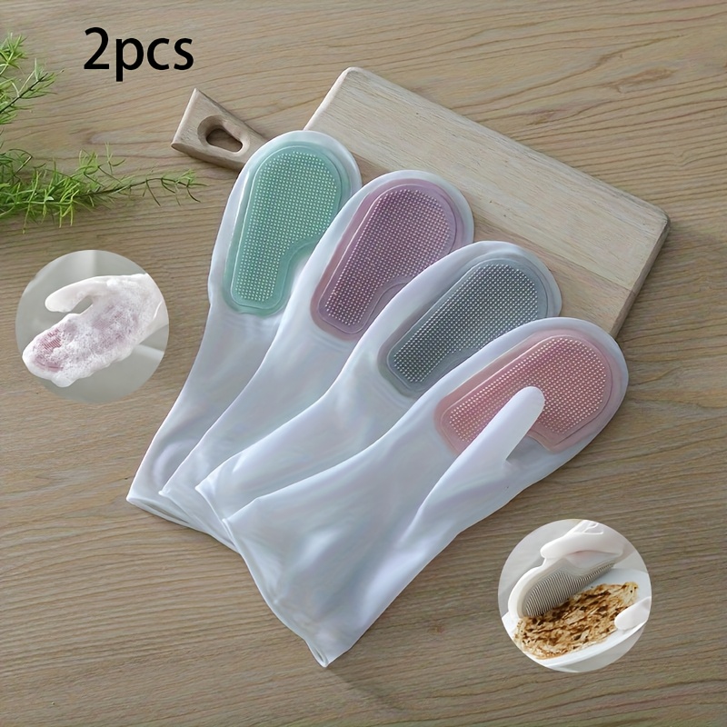 2Pcs Durable Lead-Free Latex D - مراجعة Rubber Glove Cleaning وسعره