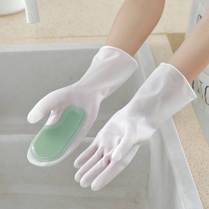 2Pcs Durable Lead-Free Latex D - مراجعة Rubber Glove Cleaning وسعره