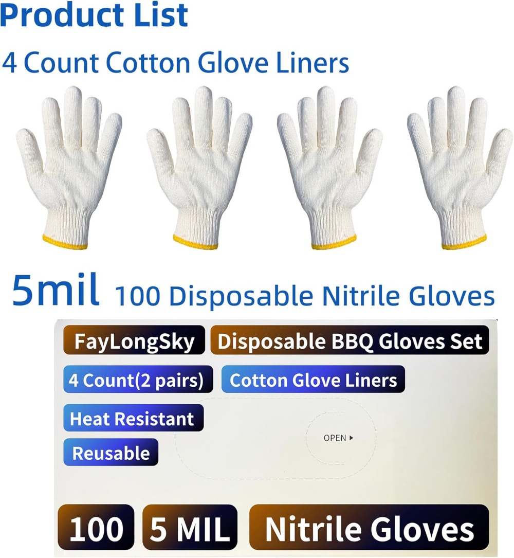 Heat Resistant BBQ Gloves: 4 R - مراجعة Heat Resistant Glove وسعره
