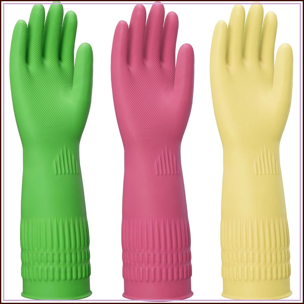 15-Inch Reusable Rubber Gloves - مراجعة Rubber Glove Cleaning وسعره