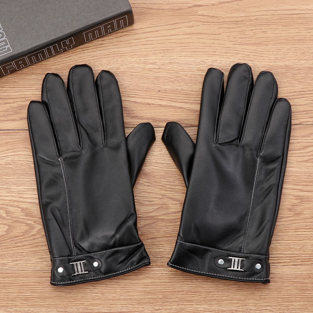 Men's Fleece Thermal Leather G - مراجعة Leather Driving Glove وسعره