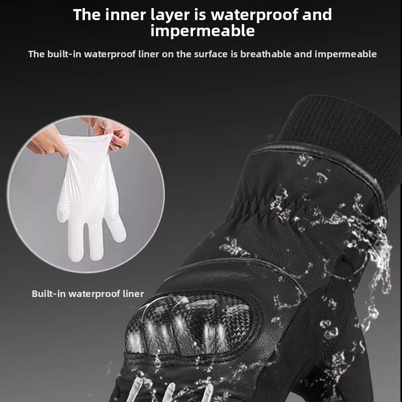 Winter Warm Motorcycle Gloves  - مراجعة Motorcycle Glove Knuckle وسعره
