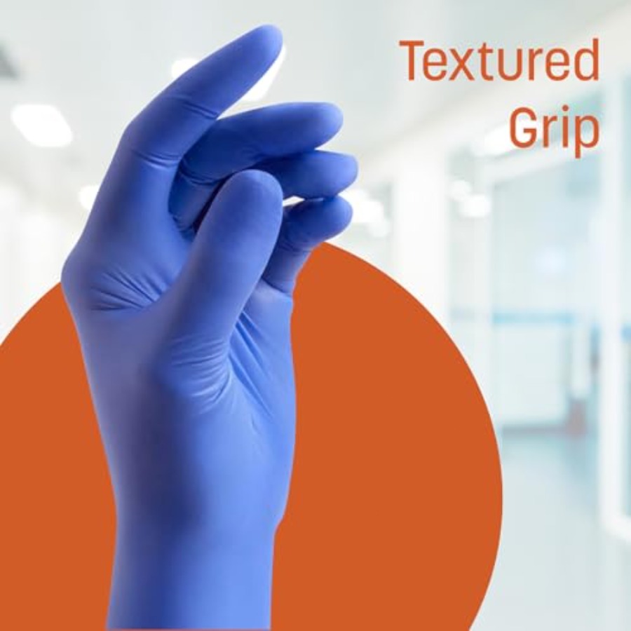 Caring Nitrile Exam Gloves, Bl - مراجعة Exam Glove Nitrile وسعره