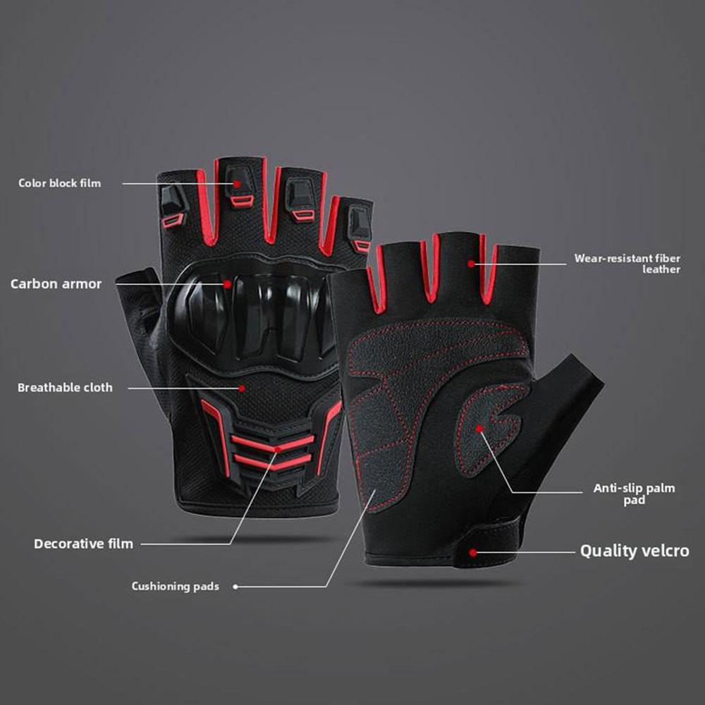 Breathable Motorcycle Gloves S - مراجعة Cycling Glove Padded وسعره