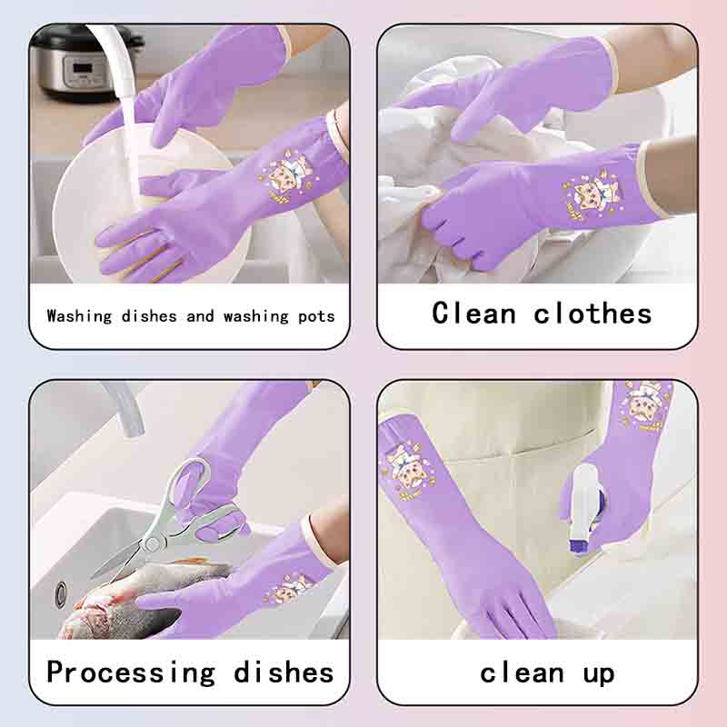 1 pair of household cleaning a - مراجعة Dish Glove Rubber وسعره