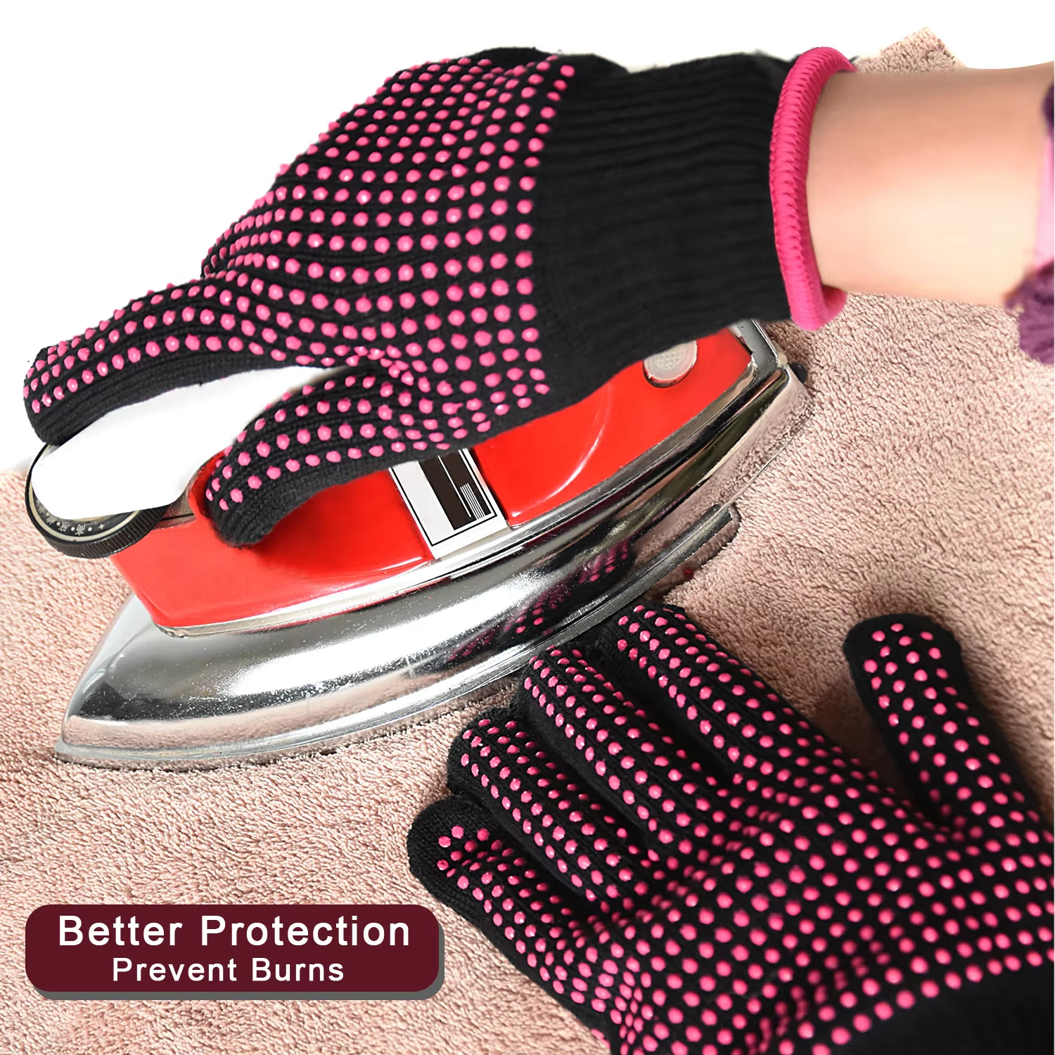 2 Pcs Heat Resistant Gloves wi - مراجعة Heat Resistant Glove وسعره