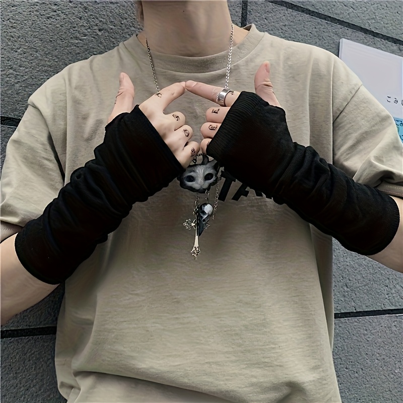 Fashion ninja arm cover, knitt - مراجعة Fingerless Glove Knit وسعره
