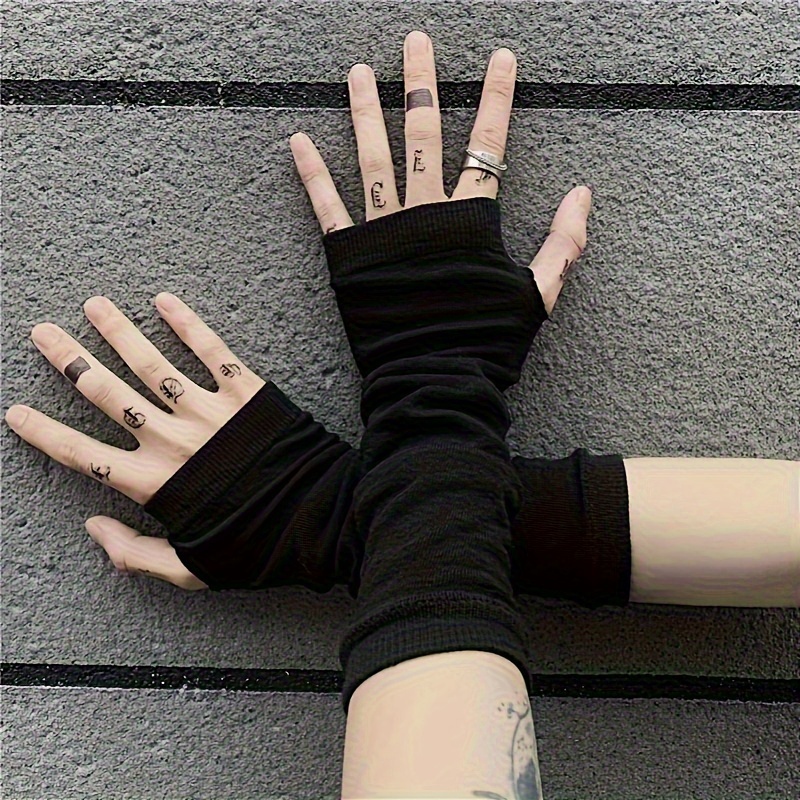 Fashion ninja arm cover, knitt - مراجعة Fingerless Glove Knit وسعره