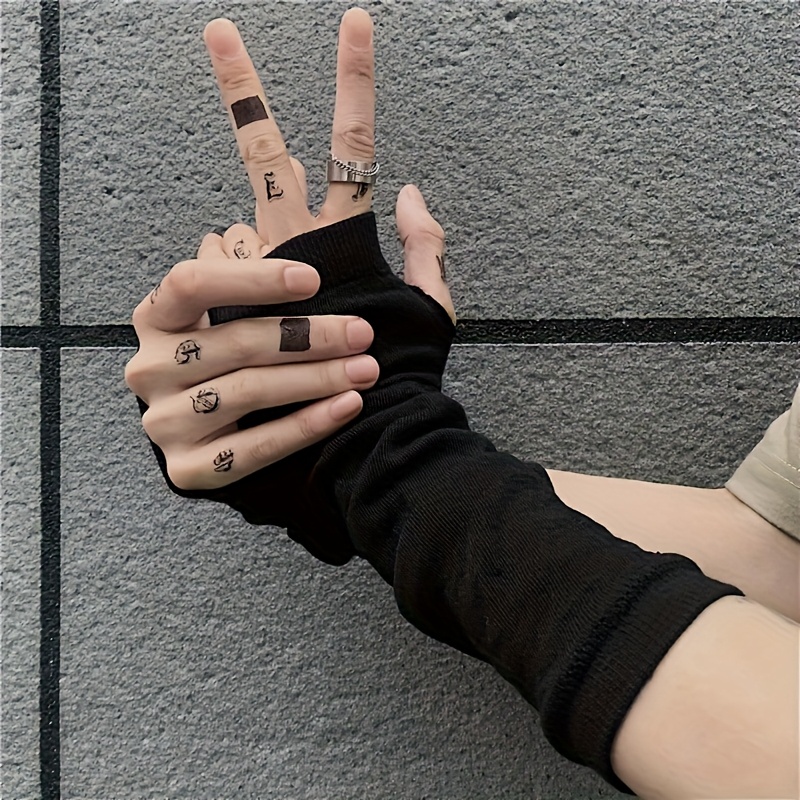 Fashion ninja arm cover, knitt - مراجعة Fingerless Glove Knit وسعره