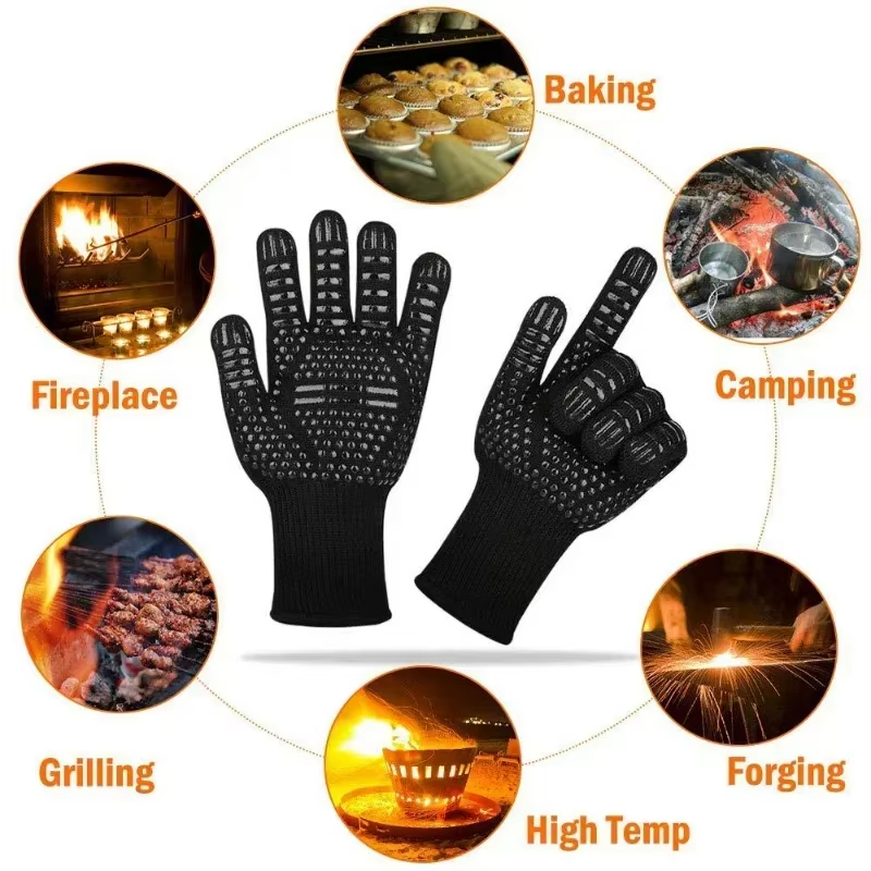 One Piece BBQ Gloves High Temp - مراجعة Oven Mitt Silicone وسعره