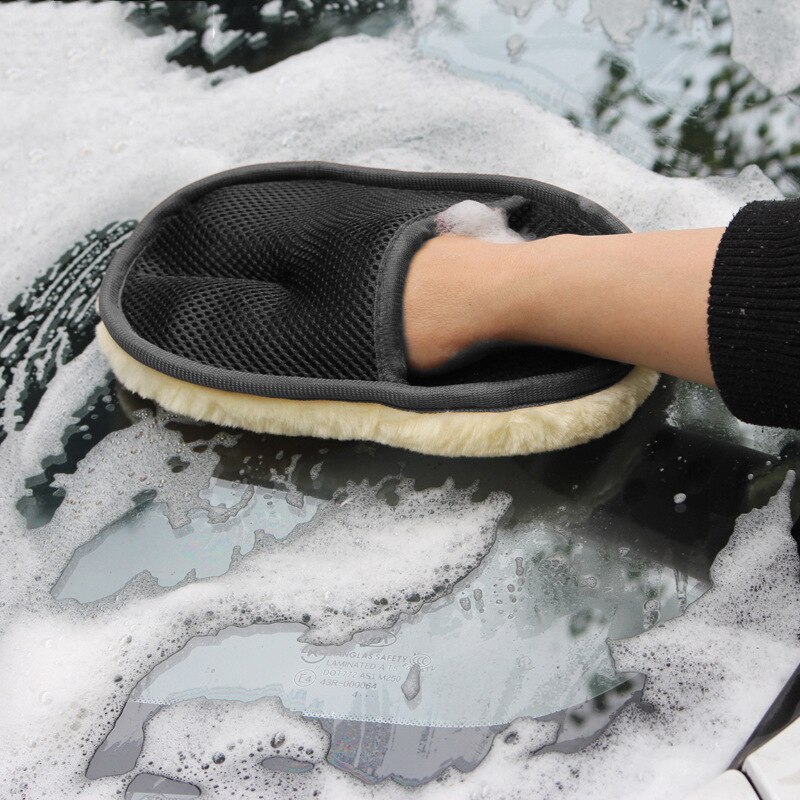 Car Wash Wool Gloves Thickened - مراجعة Wool Glove Lined وسعره