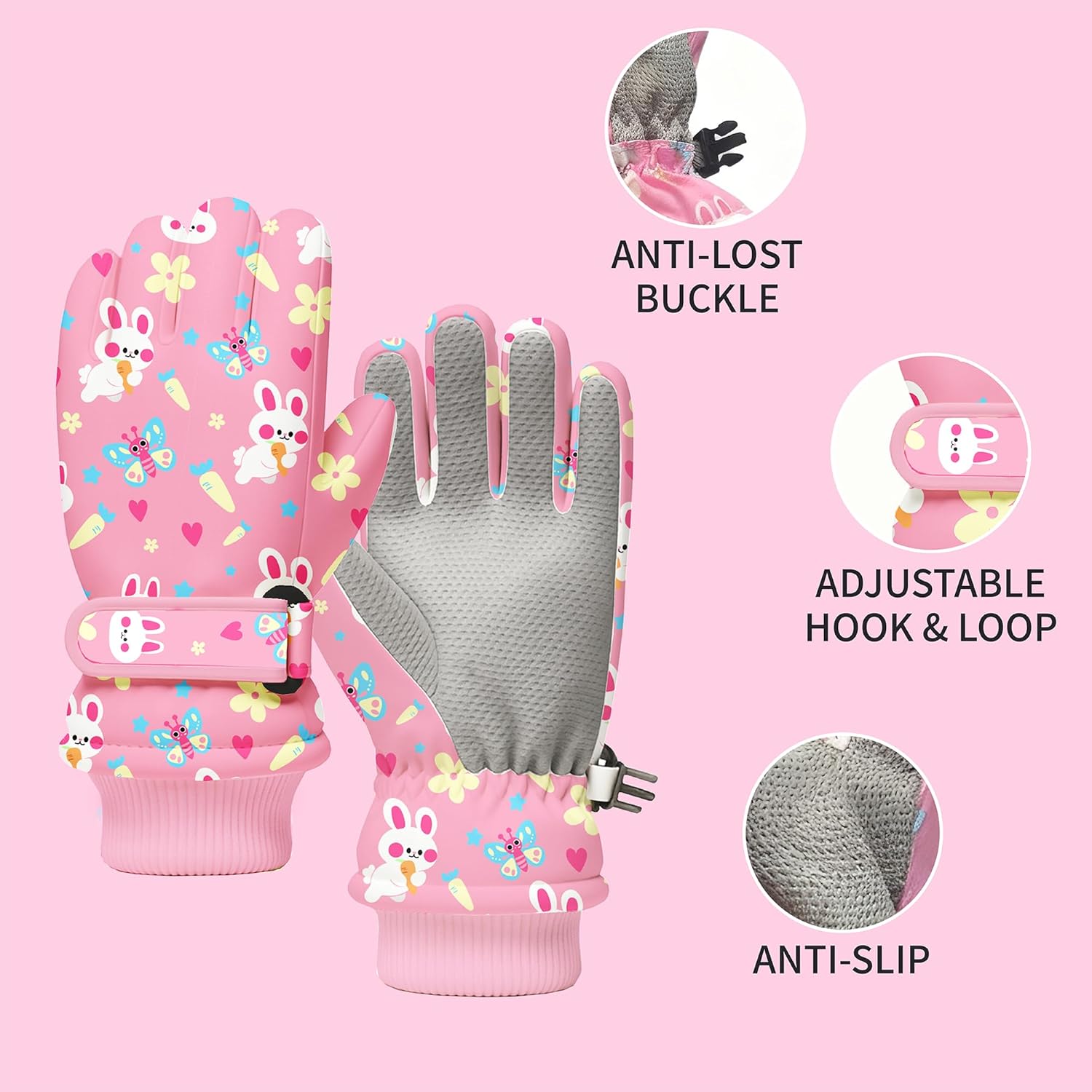 Kids Winter Snow Gloves, Water - مراجعة Winter Glove Insulated وسعره