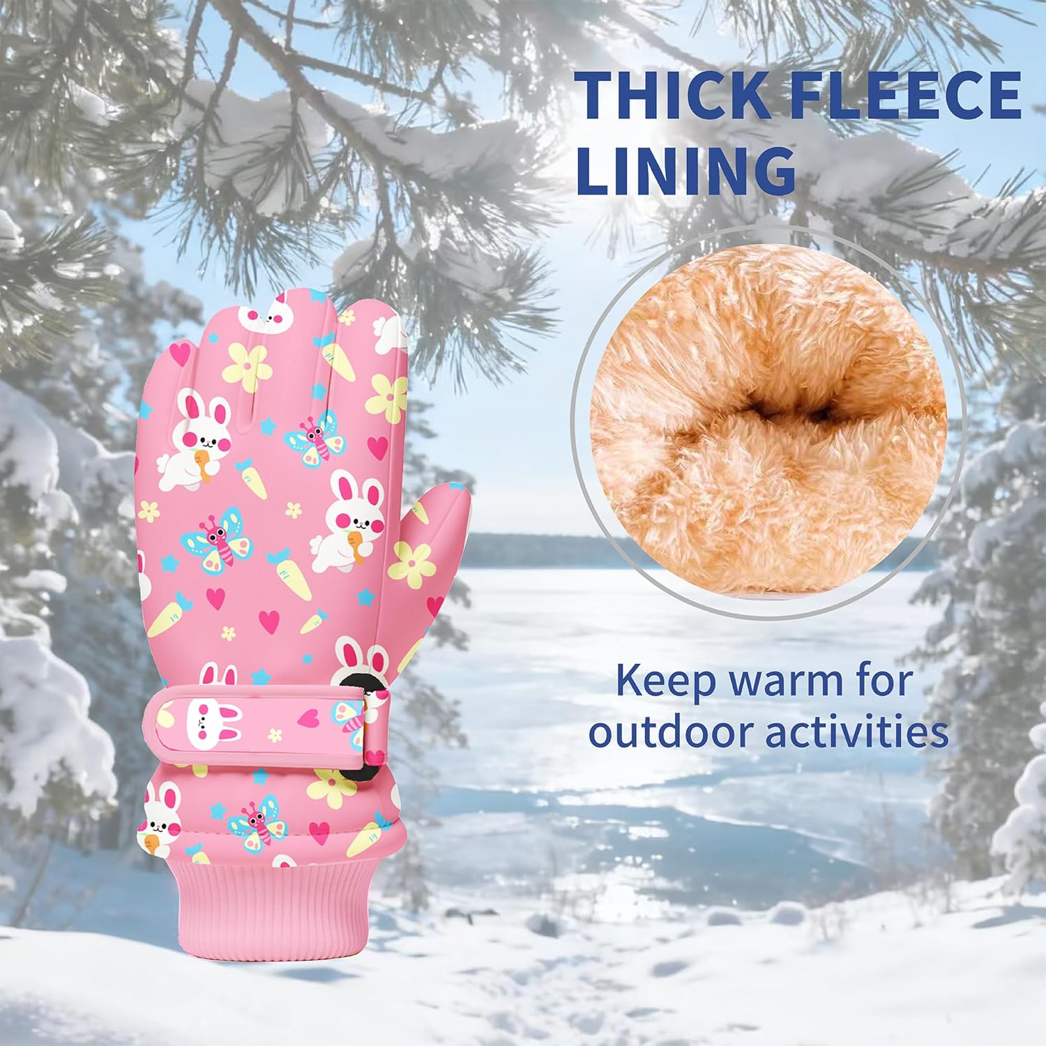Kids Winter Snow Gloves, Water - مراجعة Winter Glove Insulated وسعره