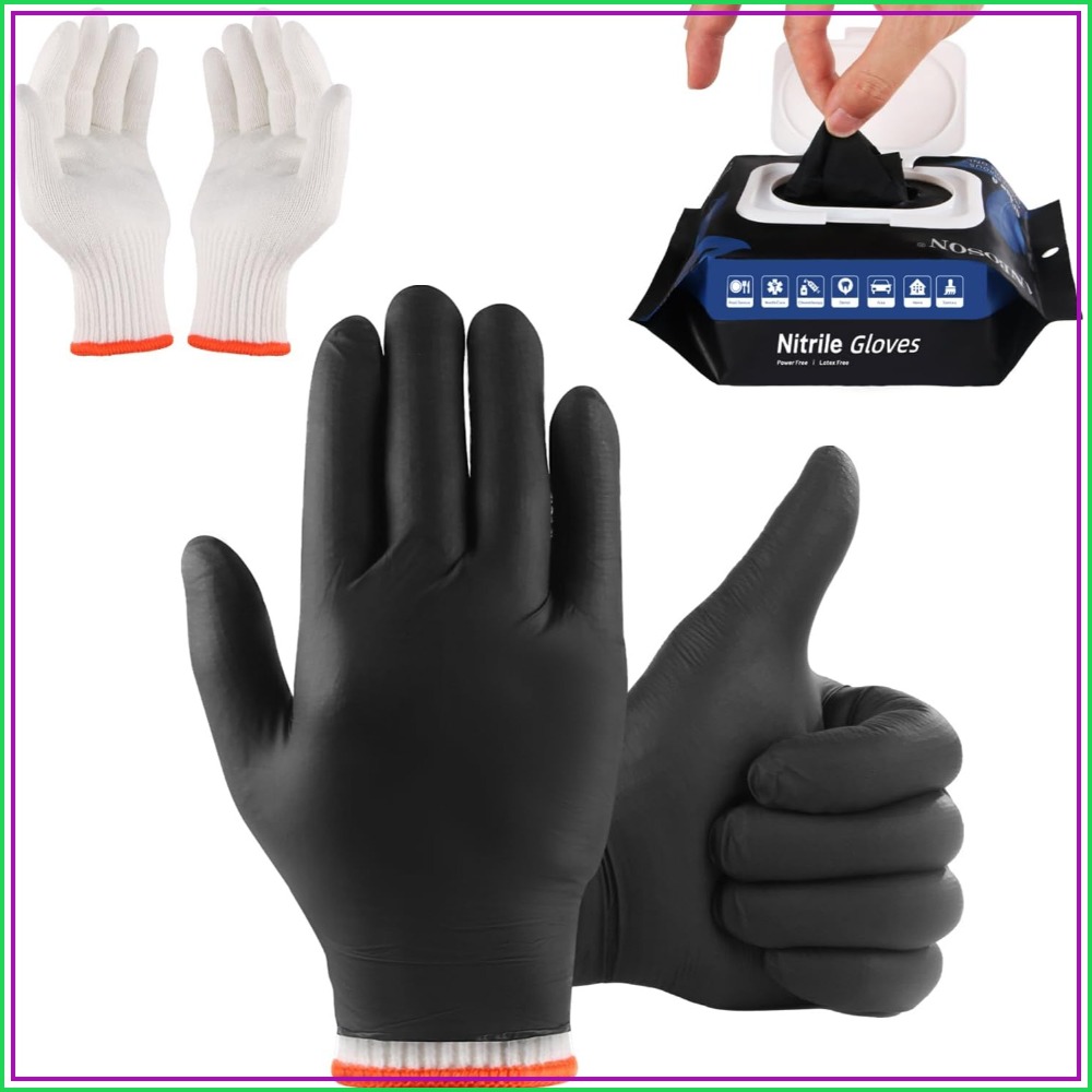 50 Disposable Nitrile Gloves + - مراجعة Heat Resistant Glove وسعره