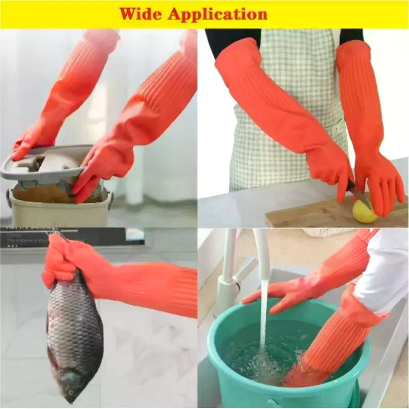 Long Reusable Rubber Dishwashi - مراجعة Dish Glove Rubber وسعره