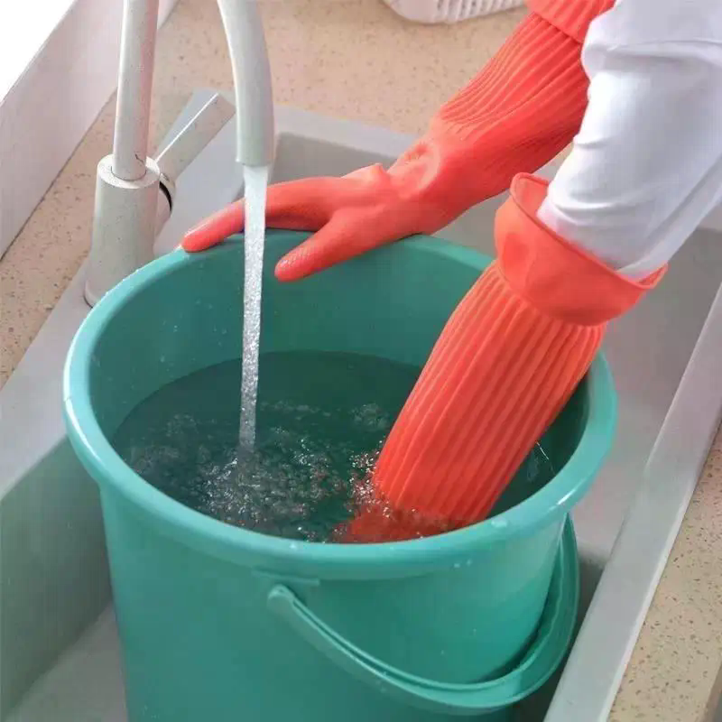Long Reusable Rubber Dishwashi - مراجعة Dish Glove Rubber وسعره