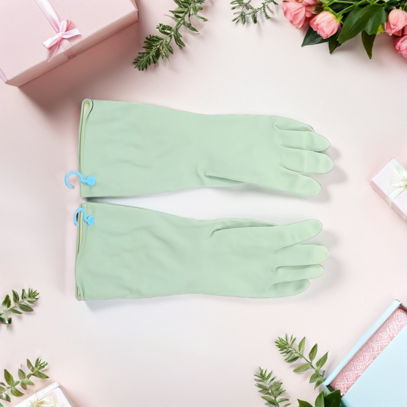 3Pairs Dish Washing Gloves Non - مراجعة Dish Glove Rubber وسعره