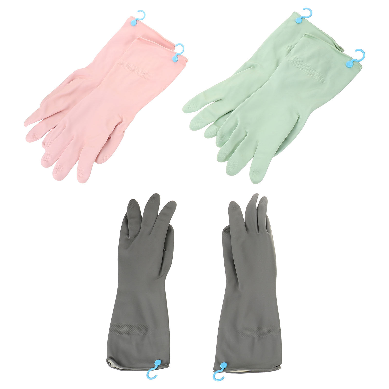 3Pairs Dish Washing Gloves Non - مراجعة Dish Glove Rubber وسعره