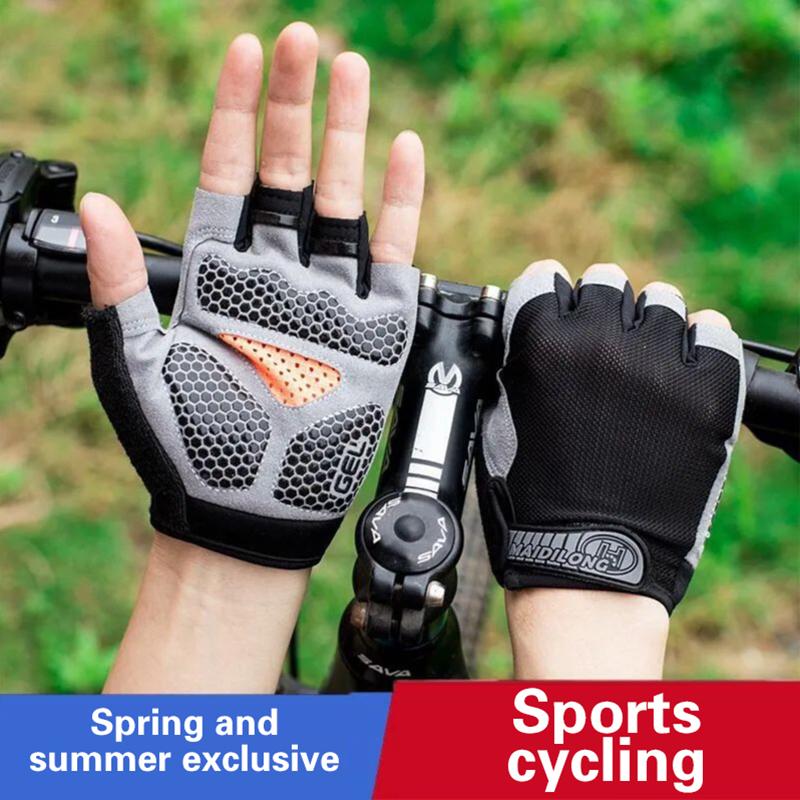 Half Finger Cycling Gloves Men - مراجعة Cycling Glove Padded وسعره