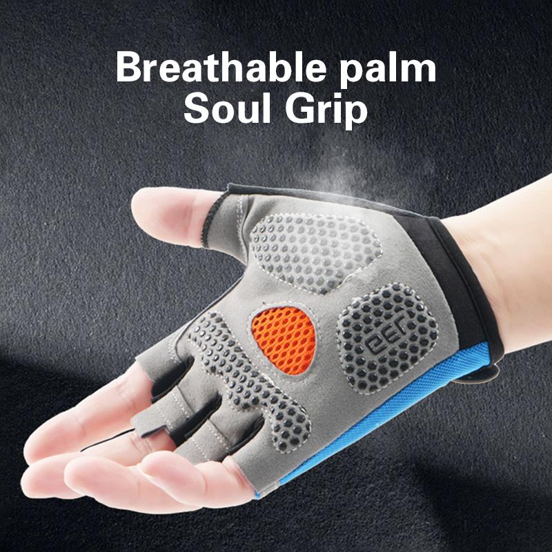 Half Finger Cycling Gloves Men - مراجعة Cycling Glove Padded وسعره
