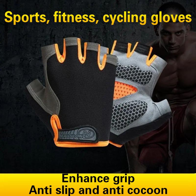 Half Finger Cycling Gloves Men - مراجعة Cycling Glove Padded وسعره