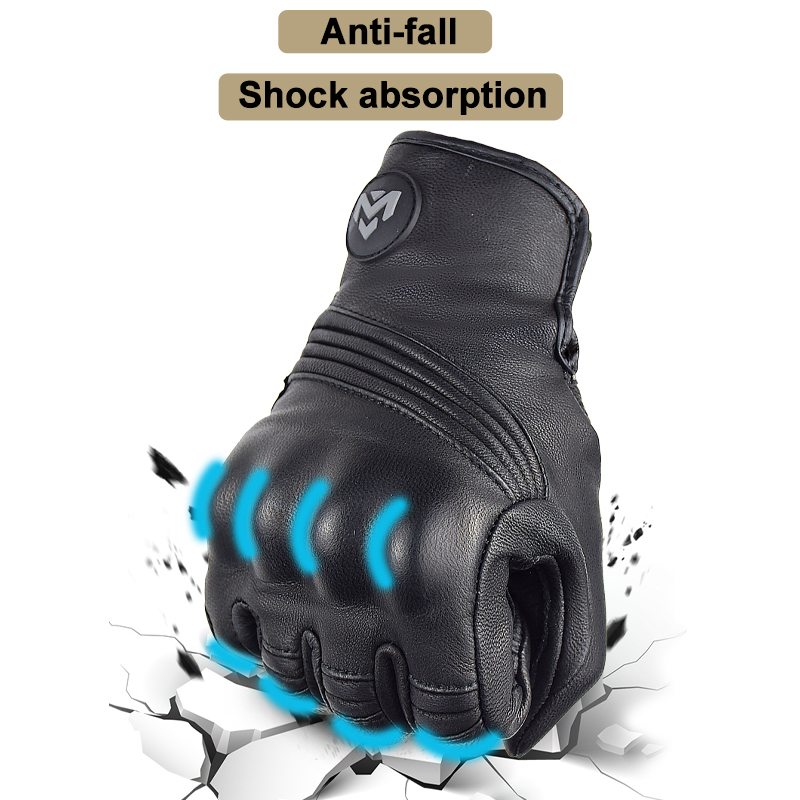 Men's Retro Perforated Leather - مراجعة Cycling Glove Padded وسعره