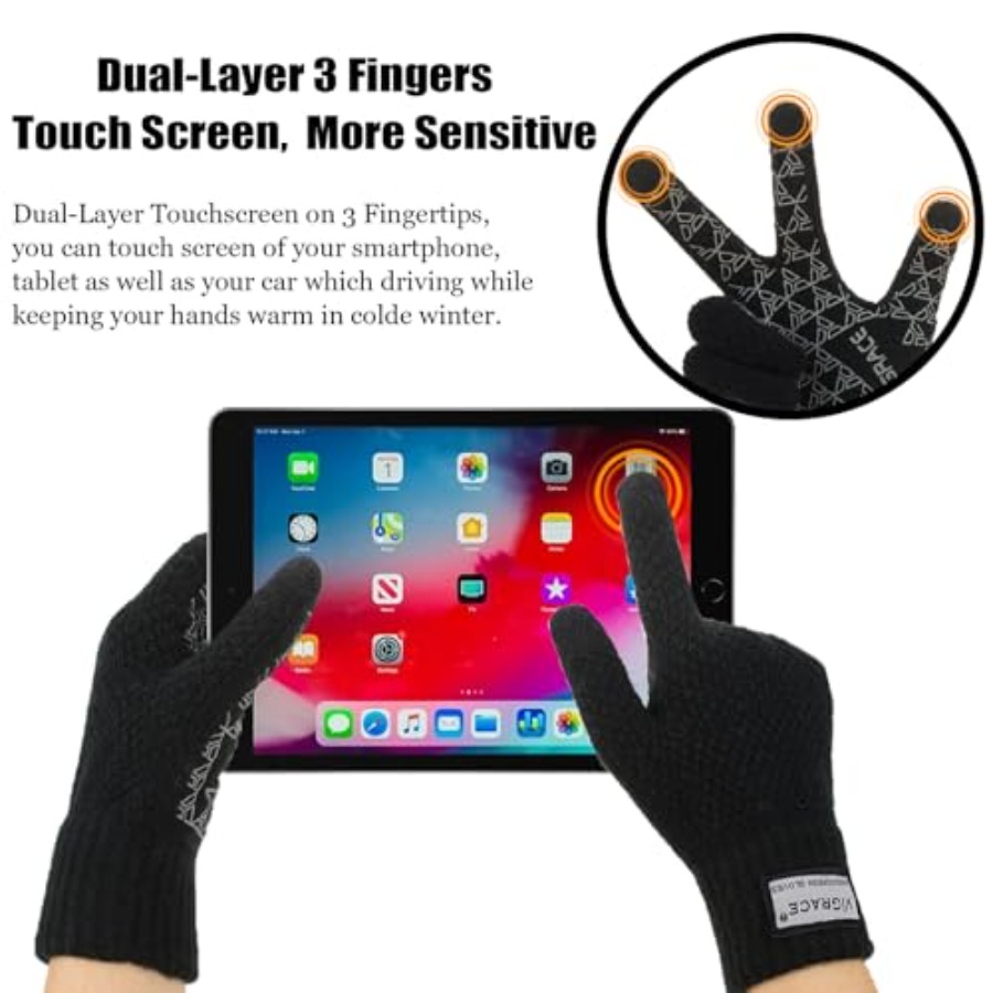 ViGrace Thickened Winter Warm  - مراجعة Wool Glove Lined وسعره