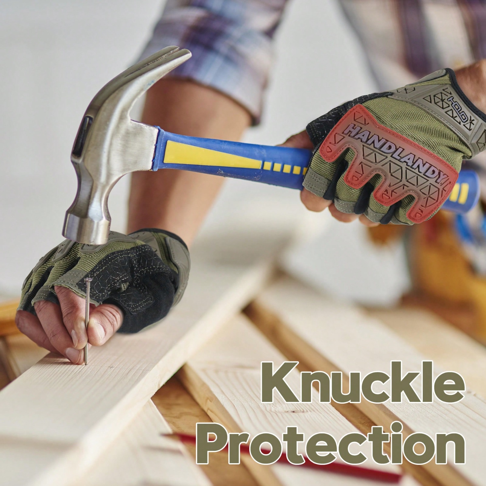 Tactical Fingerless Impact Glo - مراجعة Work Glove Impact وسعره