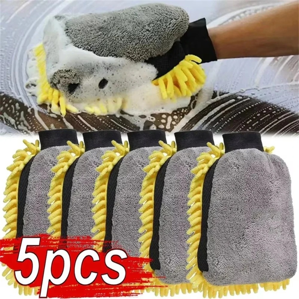 1/5pcs Car Washing Gloves Wate - مراجعة Gardening Glove Waterproof وسعره