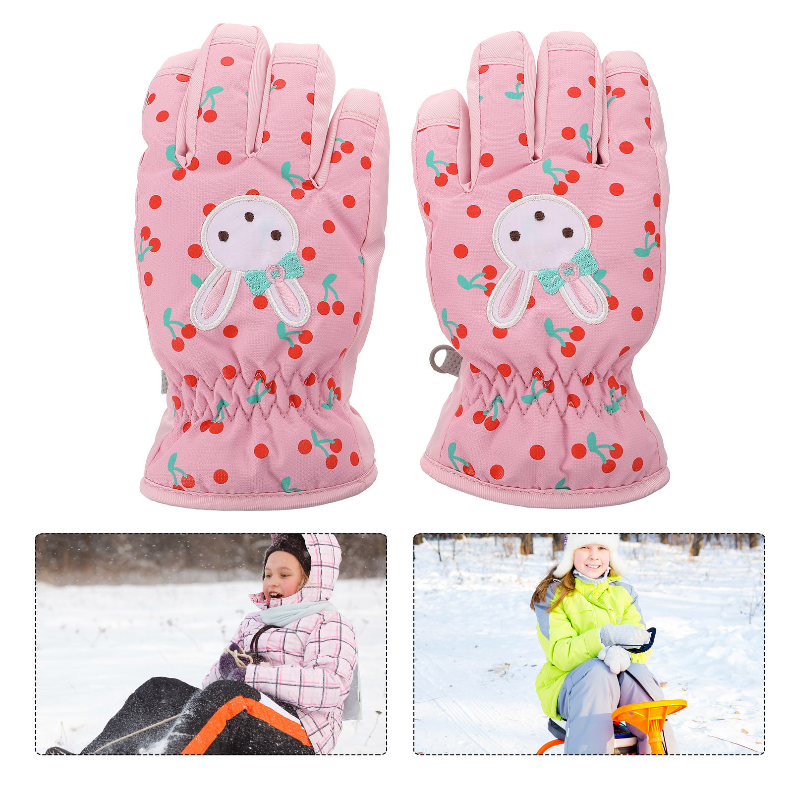 1Pair Children Ski Gloves Wate - مراجعة Winter Glove Insulated وسعره