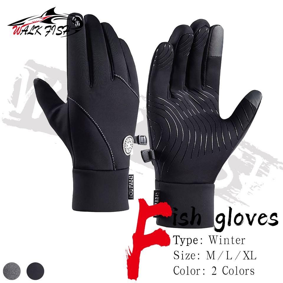 WALK FISH Winter Anti-slip Fis - مراجعة Cycling Glove Padded وسعره