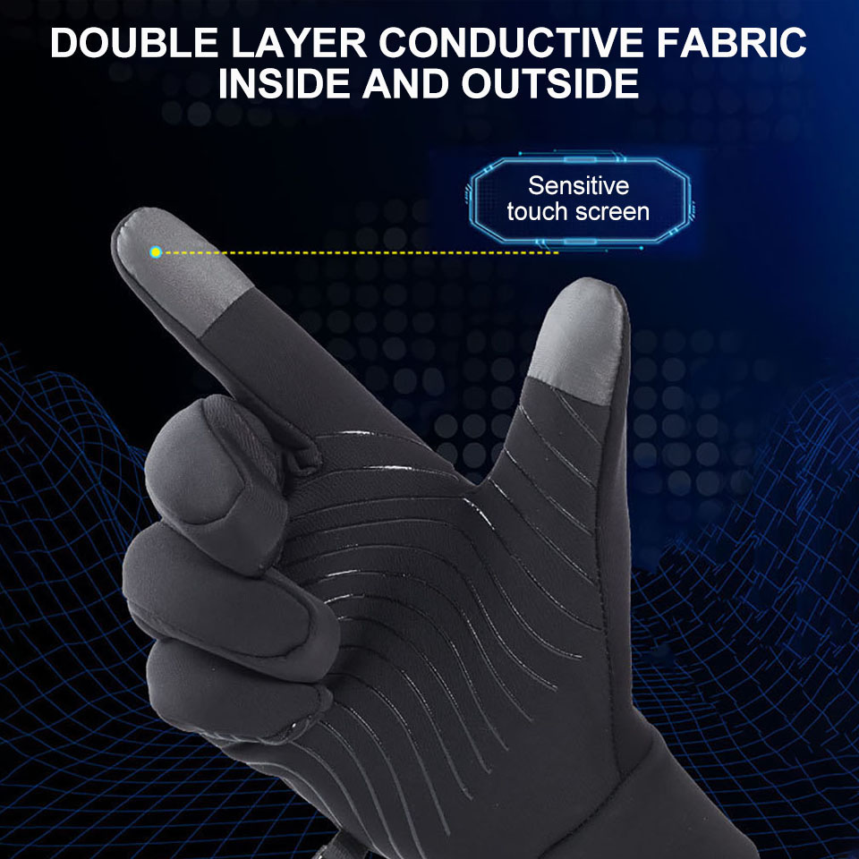 WALK FISH Winter Anti-slip Fis - مراجعة Cycling Glove Padded وسعره