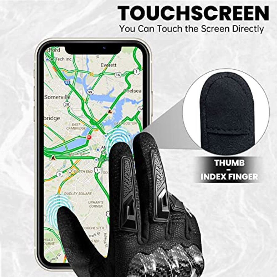 Motorcycle Gloves Touchscreen  - مراجعة Motorcycle Glove Knuckle وسعره