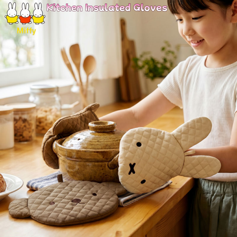 Kawaii Miffy Insulated Kitchen - مراجعة Heat Resistant Glove وسعره