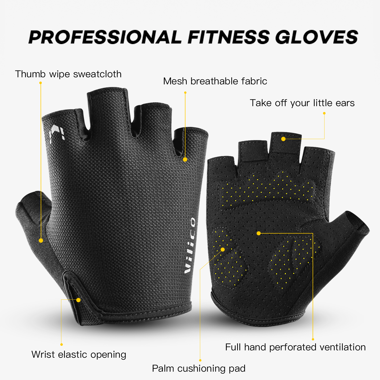 Vilico Sports Cycling Gloves H - مراجعة Workout Glove Gym وسعره