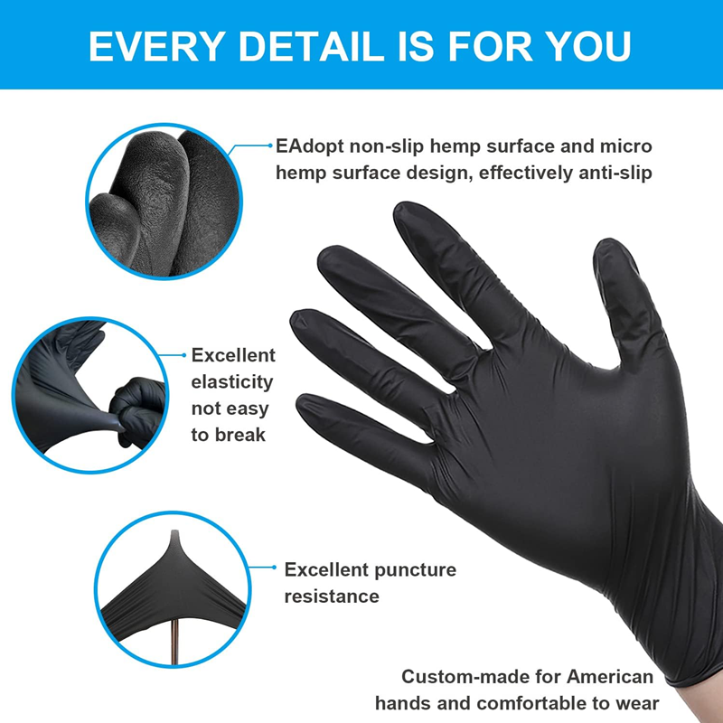 20/50/100PCS Disposable Nitril - مراجعة Nitrile Mechanic Glove وسعره