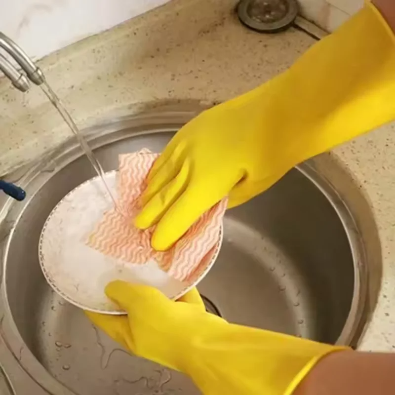1-10PCS Housework Gloves House - مراجعة Dish Glove Rubber وسعره