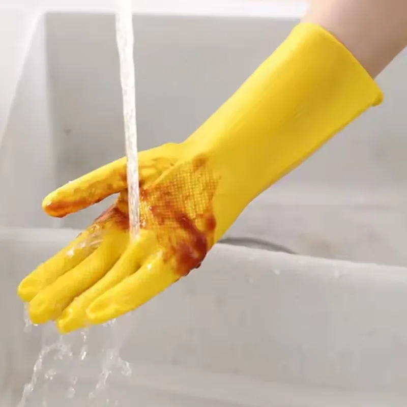 1-10PCS Housework Gloves House - مراجعة Dish Glove Rubber وسعره