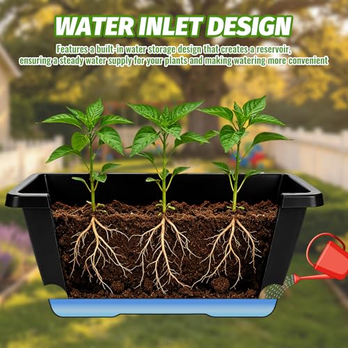 7 Black 17-Inch Rectangular Pl - مراجعة Gardening Glove Waterproof وسعره