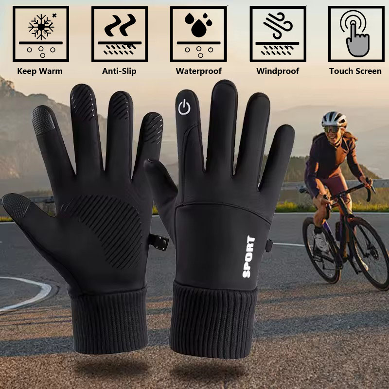 Black Winter Warm Full Fingers - مراجعة Ski Glove Waterproof وسعره