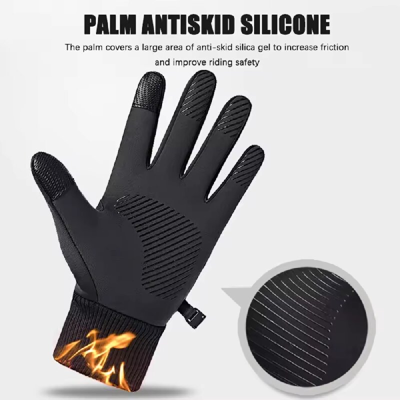 Black Winter Warm Full Fingers - مراجعة Ski Glove Waterproof وسعره